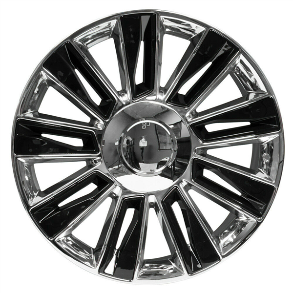 2015 GM/CADILLAC REPLICA 776 24X10+30 6X139.7 C.B 78.10 CHROME/BLACK INSERTS