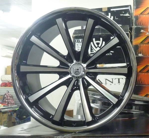 LEXANI CONCAVE CVX-55 20X10.5+40 5X114.3 C.B 74.10 BLACK MACHINED W/ SS LIP