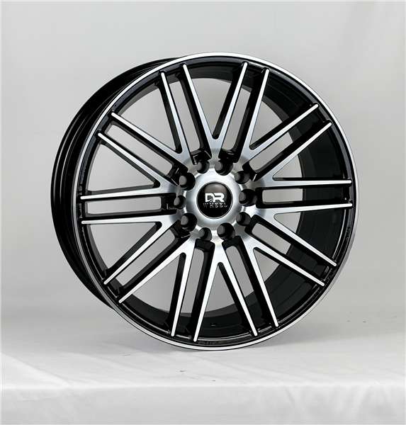 DRIFT RACING DR307 17X7.5+35 4X100+4X114.3 C.B 73.10 GLOSS BLACK MACHINE FACE