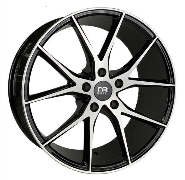 DRIFT RACING DR70 AO7000 18X8+35 5X112 C.B 66.56 BLACK MACHINE FACE**FORGED FLOW FORMED**