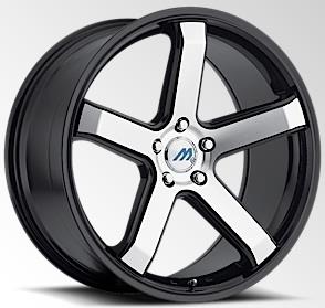 2 CRAVE MACH M5 19X8.5+32 5X120 C.B 72.56 GLOSSY BLK-MF-GBL