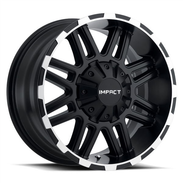 IMPACT INTERCEPTOR 17X9-0 5X127+5X114.3 C.B 78.30 BLACK MACHINE EDGE
