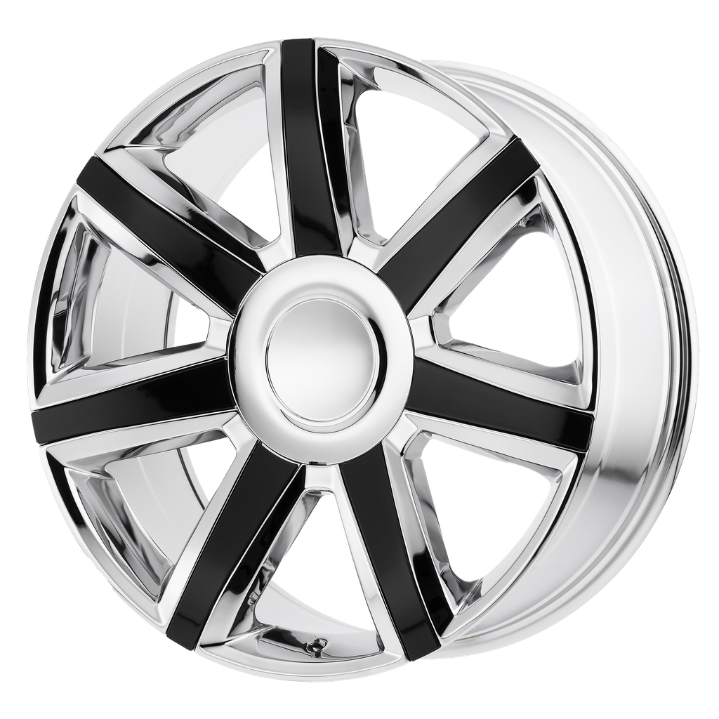 PR164CG 22X9 6X5.5 78.1 CHR BLK-ACC 24MM