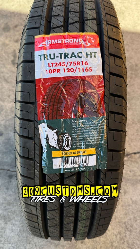 215/70R16 ARMSTRONG TRU-TRAC H/T 100H M+S 440-A-A 65K + ROAD HAZARD