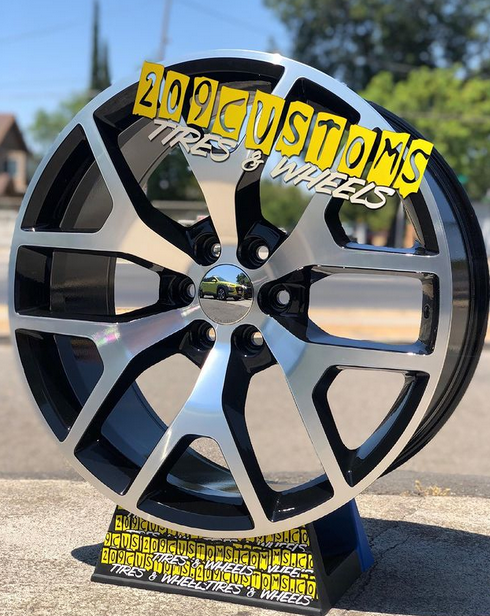 Set of 4 24" GMC REPLICAWHEELS 24X10 +30 6X139.7 Chevy Silverado, Tahoe, GMC Sierra Yukon (WHEELS ONLY)