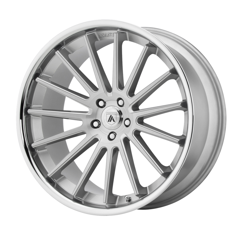 ABL24 20X9 5X112 BRUSH SLV CHR LIP 20MM