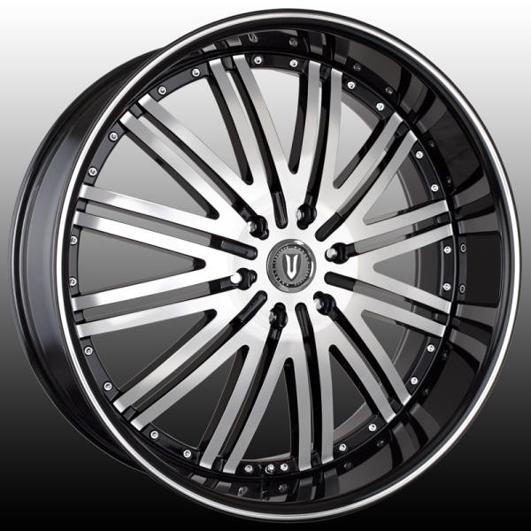 VERSANTE 212 22X9.5+35 5X112 BLK MACH-MACH LINE B+MO+MLLIP