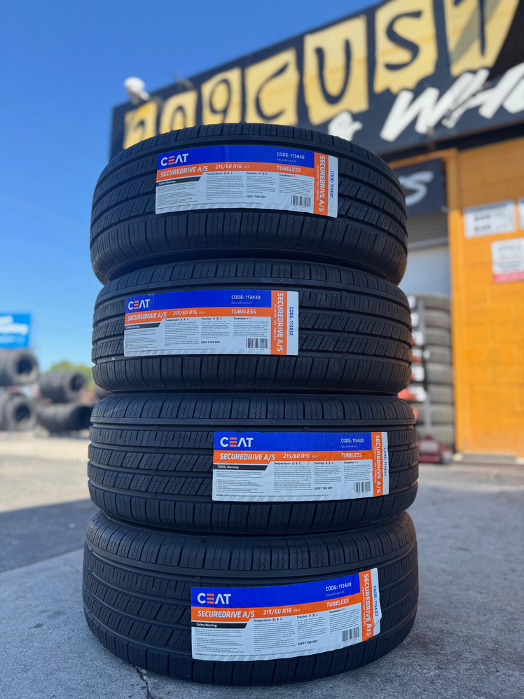 215/60R16 CEAT SECUREDRIVE A/S 95H M+S 840 B-A + ROAD HAZARD