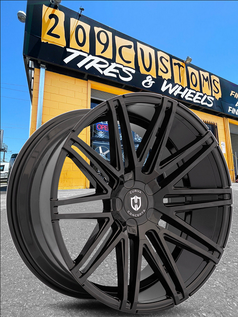 CURVA C48 Rim 20X9 20X10.5 5X115 Offset 15 Gloss Black CHARGER CHALLENGER 392