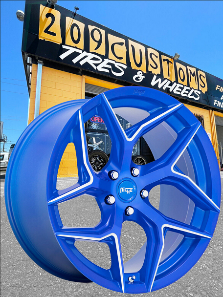 1 New 20X9 35 5X114.3 Niche 1PC M268 Torsioni Blue Wheel LEXUS MUSTANG HONDA