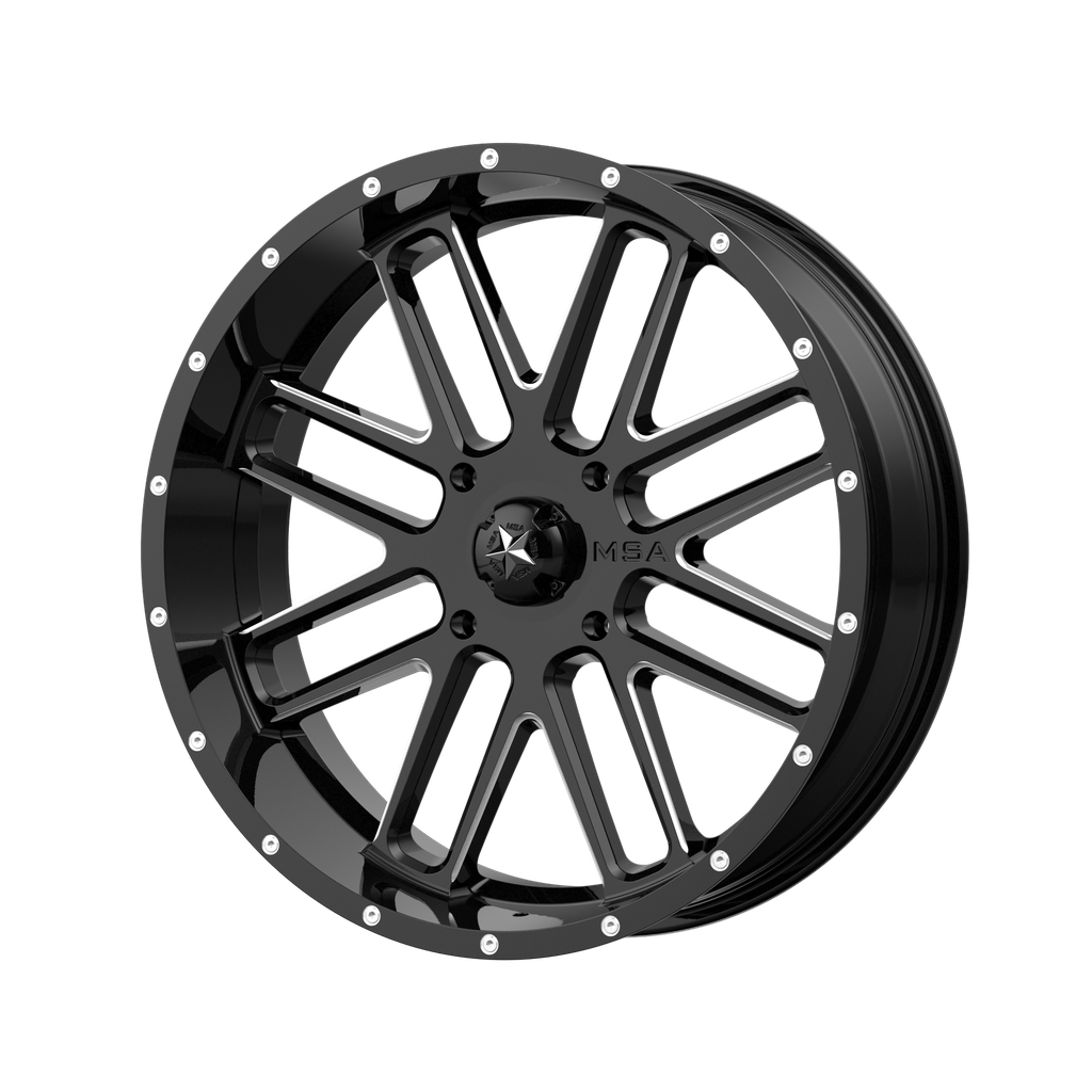 M35 22X7 4X156 G-BLK MILL 00MM
