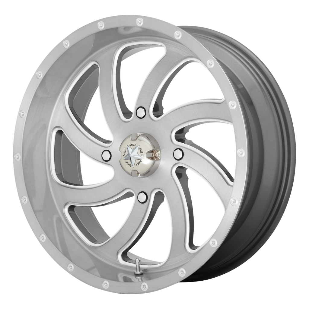 MA36 24X7 4X156 BRUSHED TITANIUM 00MM