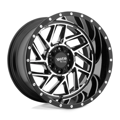 MO985 16X8 5X4.5 G-BLK MACH -6MM