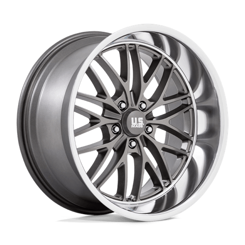 US MAGS SANTA CRUZ 20X10 5X4.75 +6MM 72.56 ANTHRACITE W/DIAMOND CUT LIP