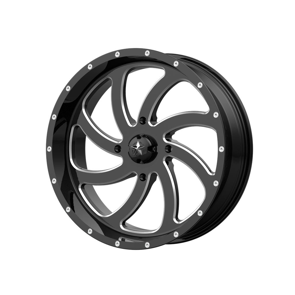 M36 22X7 4X156 G-BLK MILL 00MM