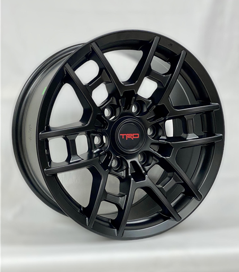 AAM-003 TRD REPLICA TR4 17X8+15 6X139.7 C.B 106.10 MATTE BLACK