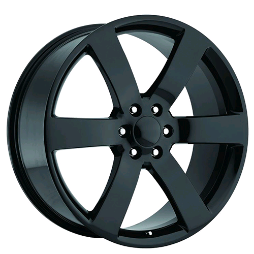 REPLICA LT651 CHEVY TRAILBLAZER SS 24X10+30 6X127 C.B 78.10 GLOSS BLACK