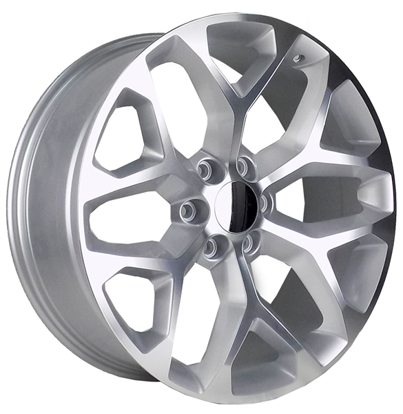 20X9 6X139.7 SNOWFLAKE +27 CB78.1 SILVER MACHINED FACE