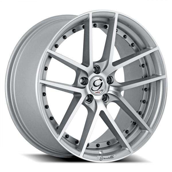 22X9 5X115 +5 C.B-71.6 (MS) SILVER W/ MACHINED FACE MONACO/GIANELLE(GIOVANNA)