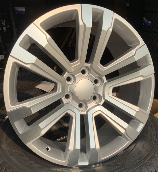 24X10 ESCALADE REPLICA 6X139.7 +31 CB78.1 SILVER MACHINED FACE