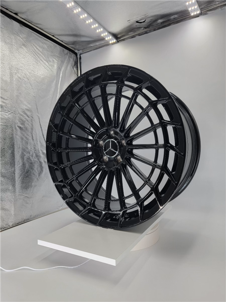 451 22X11.5 5X112 +47MM 66.6 GLOSS BLACK ** MERCEDES REPLICA **