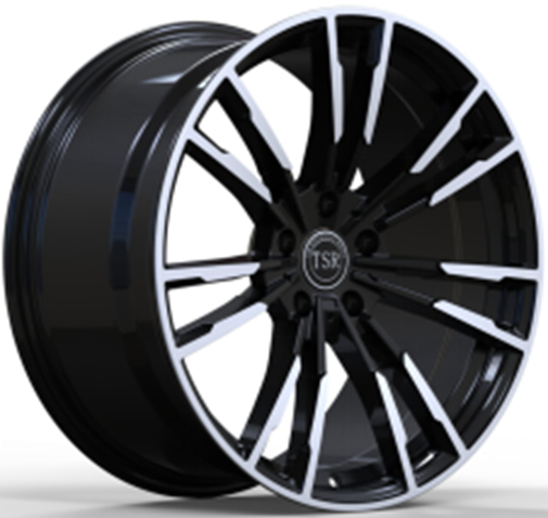 543 19X9.5 5X120 +40 CB72.6 BLACK MACHINED FACE ** BMW REPLICA**