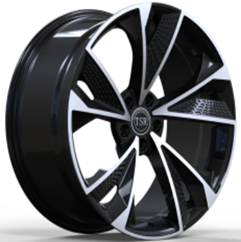 810 20X9 5X112 +30 CB66.50 BLACK MACHINED FACE **AUDI REPLICA**