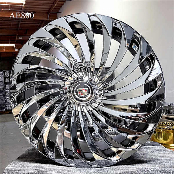 AE880R 22X9.5 CHROME 6X139.7 +31MM C.B-78.1 (CHEVY CADILLACE GMC DODGE CAPS )
