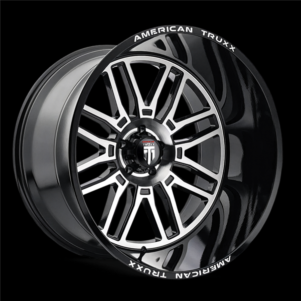 AMERICAN TRUXX RESTLESS AT1915 20X10 8X170 -25MM 125.2 GLOSS BLACK MACHINED