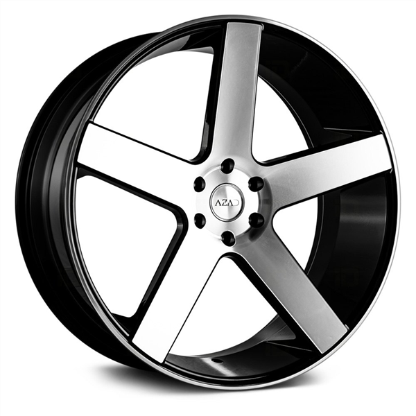 AZ5198 22X9.5 6X139.7 +30 C.B78.1 GLOSS BLACK MACHINED FACE