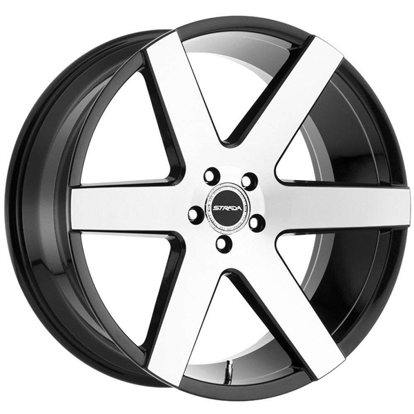 CODA 24X10 5X120 +25 CB72.6 GLOSS BLACK MACHINED