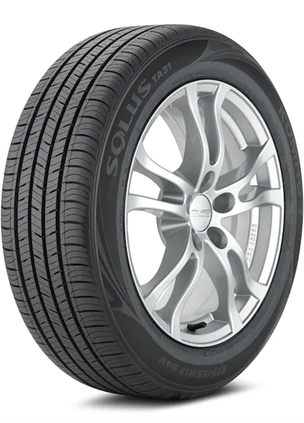 215/55R17 KUMHO SOLUS TA31 94V 500AA**MADE IN USA ( DOT 2024 )