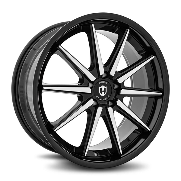 CURVA C24 20X10.5 BLANK +35 CB73.1 GLOSS BLACK MACHINE FACE