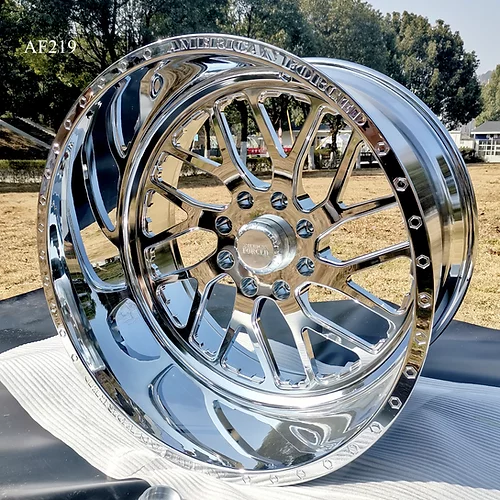 AMERICAN FORGED- AF219 FINE THROWING POLISHED 20X9 5X127 +1 +71.6 *DRIVER SIDE*