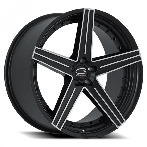 DUBLIN-5 20X8.5 5X120 +35C.B-72.56(MB)BLACK W/ MACHINED FACE(GIOVANNA)STAGGERED ONLY