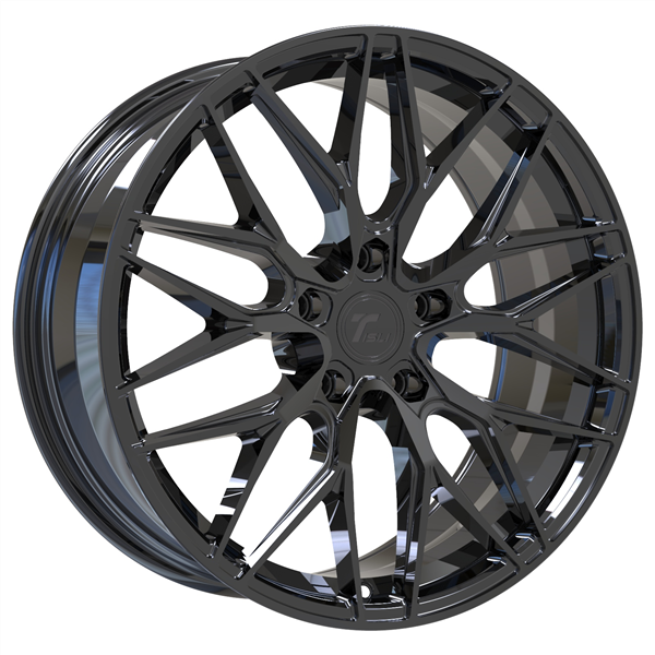 ECHO 18X8.5 5X114.3 +35MM 73.1 GLOSS BLACK ** FLOW FORM **