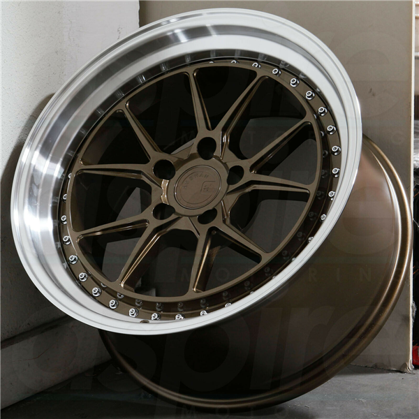 AODHAN-DS08 GLOSS BRONZE/MACHINE LIP 19X8.5 5X4.75 +35 +73.1 *DUAL PHASE FORGING CONSTRUCTION* DPF ?