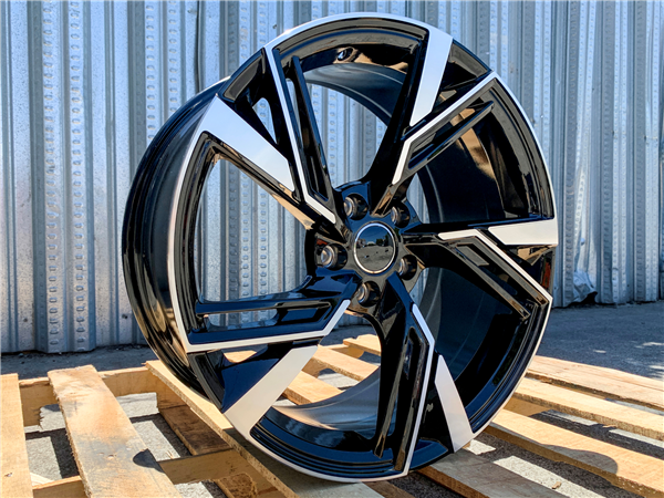 AU-9 GLOSS BLACK/MACHINE FACE 19X8.5 5X112 +32 +66.6