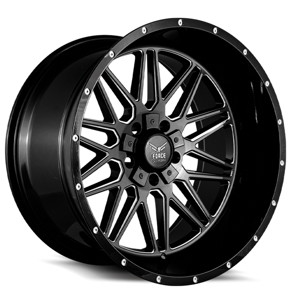 F44 20X10 5X127/139.7 -12 78.1 BLACK MILLED