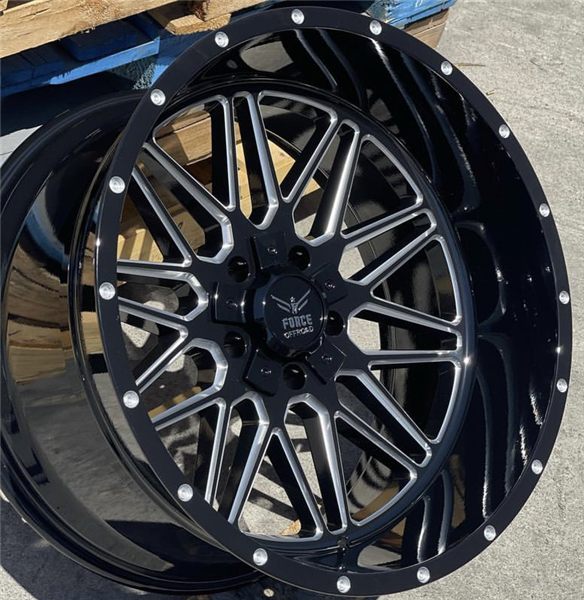 F44 22X12 5X139.7/150 -44 CB110.3 BLACK MILLED