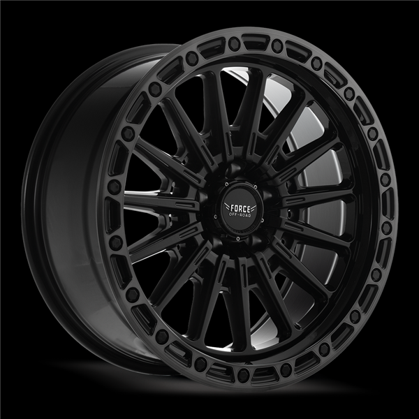 F46 17X9 6X139.7 +0MM 106.1 GLOSS BLACK MACHINED DARK TINT