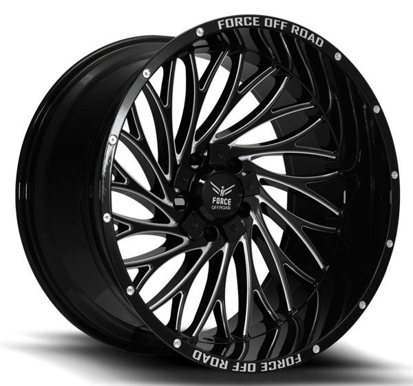 F50 20X10 5X127/139.7 -12MM 78.1 GLOSS BLACK MILLED