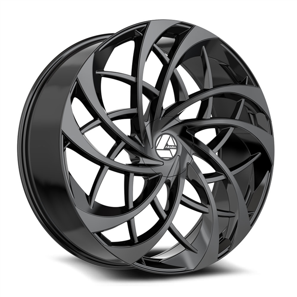 AZARA AZA-540 GLOSS BLACK 18X8.0 5X112/5X114.3 +35 +74.10 *NC*