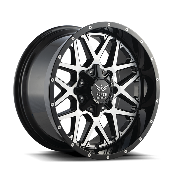 FORCE F14 20X10 5X127/139.7 OFFSET-12 C.B 78.1 BMF /MILLED DOT