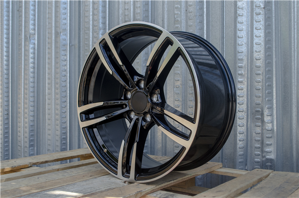 B-1 GLOSS BLACK/MACHINE FACE 19X8.5 5X4.75/5X120 +30 +72.6 *718*