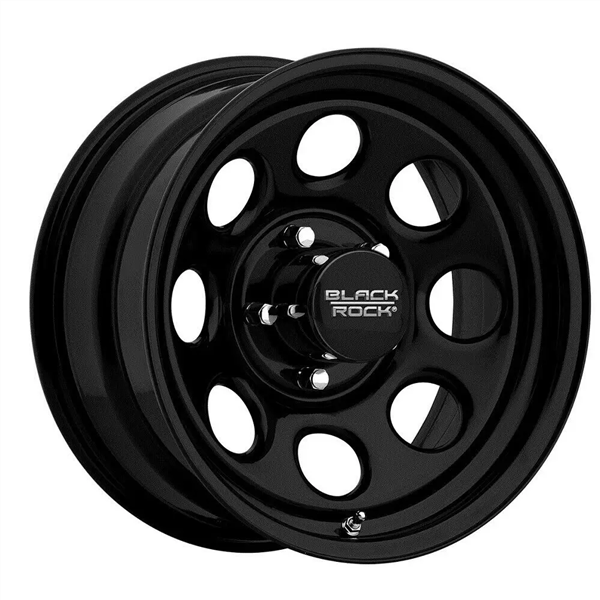 BLACK ROCK 997B SOFT 8 MATTE BLACK 17X9.0 6X5.5 -12 +108.7