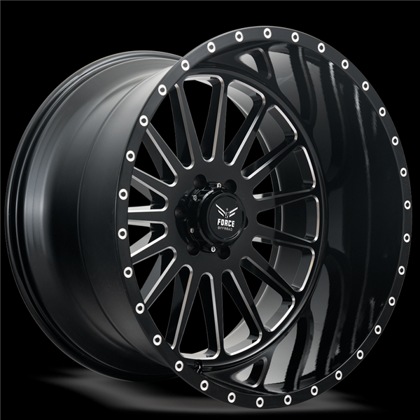 FORCE OFFROAD F36 20X12 5X139.7 OFFSET-44 C.B-78.1 BLACK MILLED