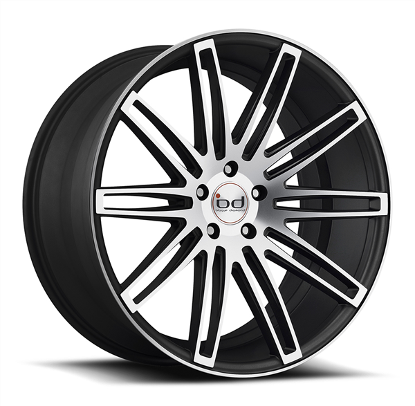 BLAQUE DIAMOND-BD2 SEMI MATTE BLACK MACHINE FACE 22X9.0 5X115+15+71.5