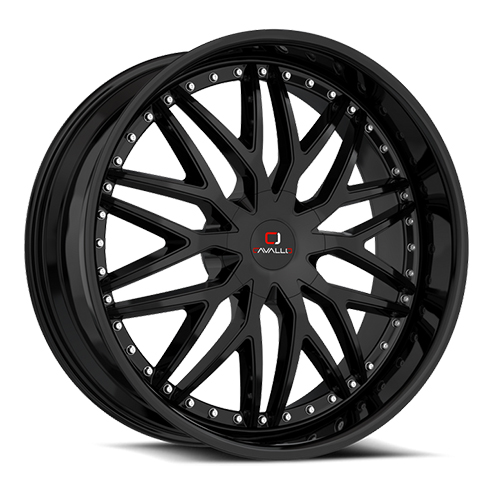 CAVALLO CLV-46 GLOSS BLACK 18X8.0 5X114.3/5X120 +35 +74.1 *NC*