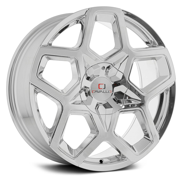 CAVALLO-CLV25 CHROME 20X8.5 5X4.5/5X4.75 +35 74.1